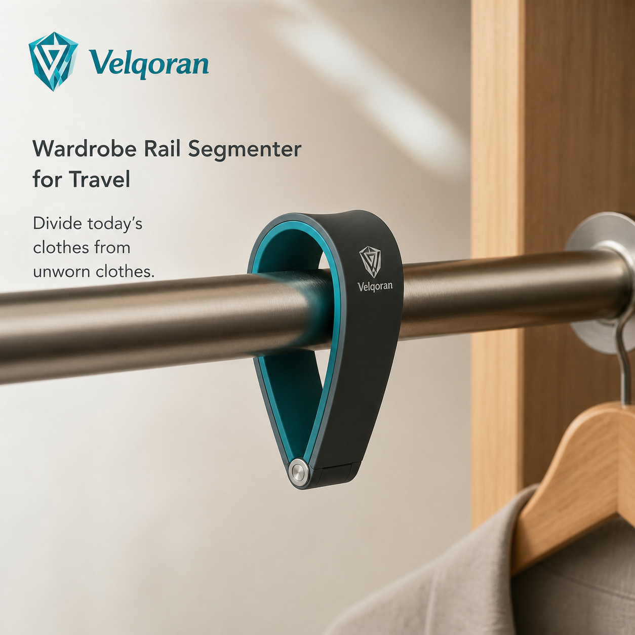 Velqoran™ RailSplit Wardrobe Divider
