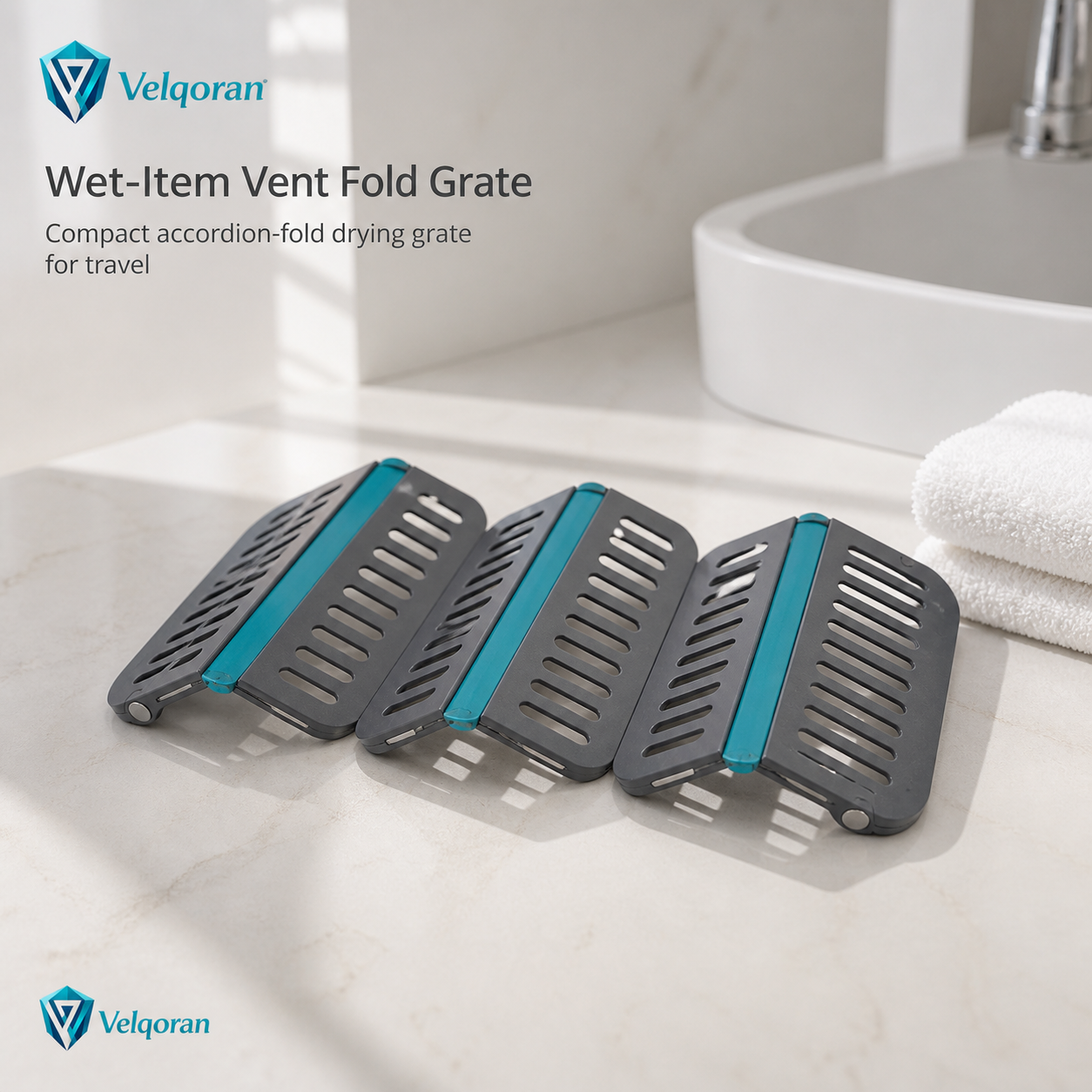 Velqoran™ VentGrid Folding Dry Rack