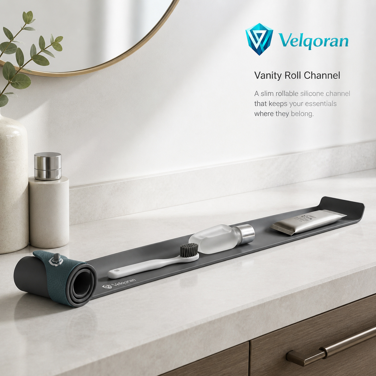 Velqoran™ RollLine Vanity Organizer